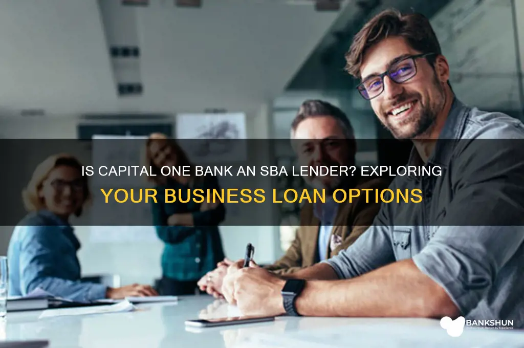 is capital one bank an sba lender