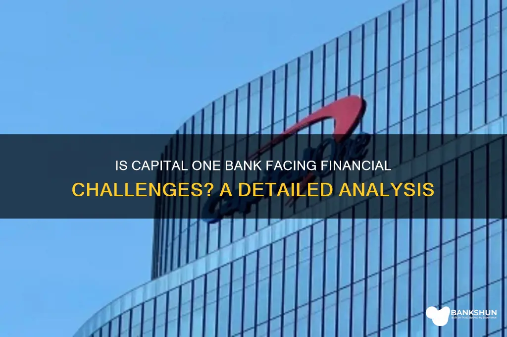 is capital one bank in financial trouble