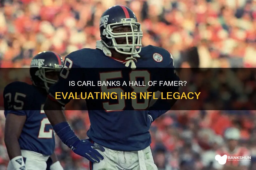 is carl banks a hall of famer