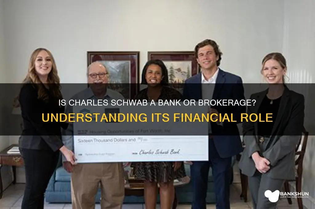 is charles schwab a bank or brokerage