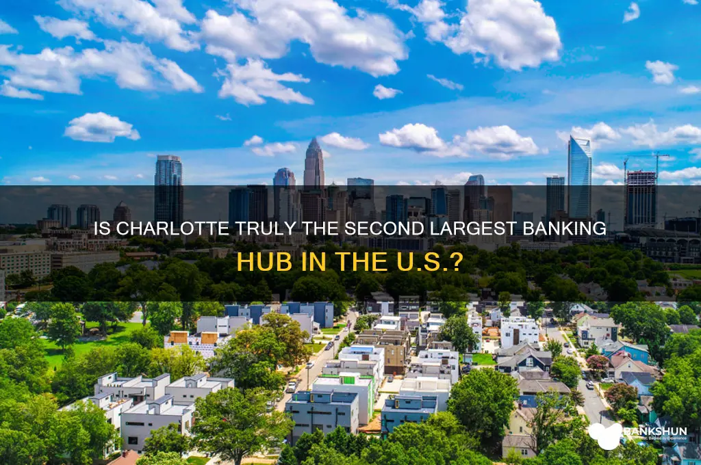 is charlotte the second largest banking center