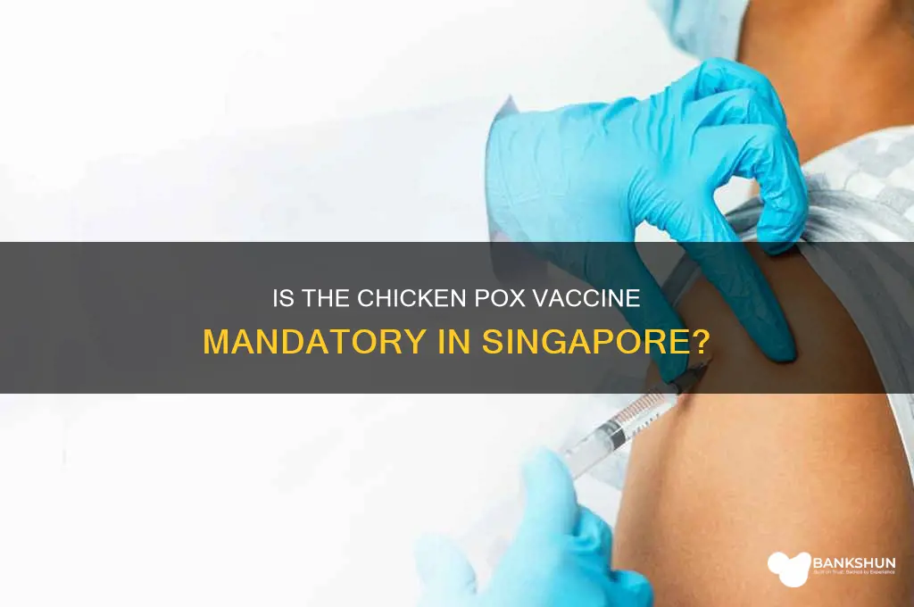 is chicken pox vaccine compulsory in singapore