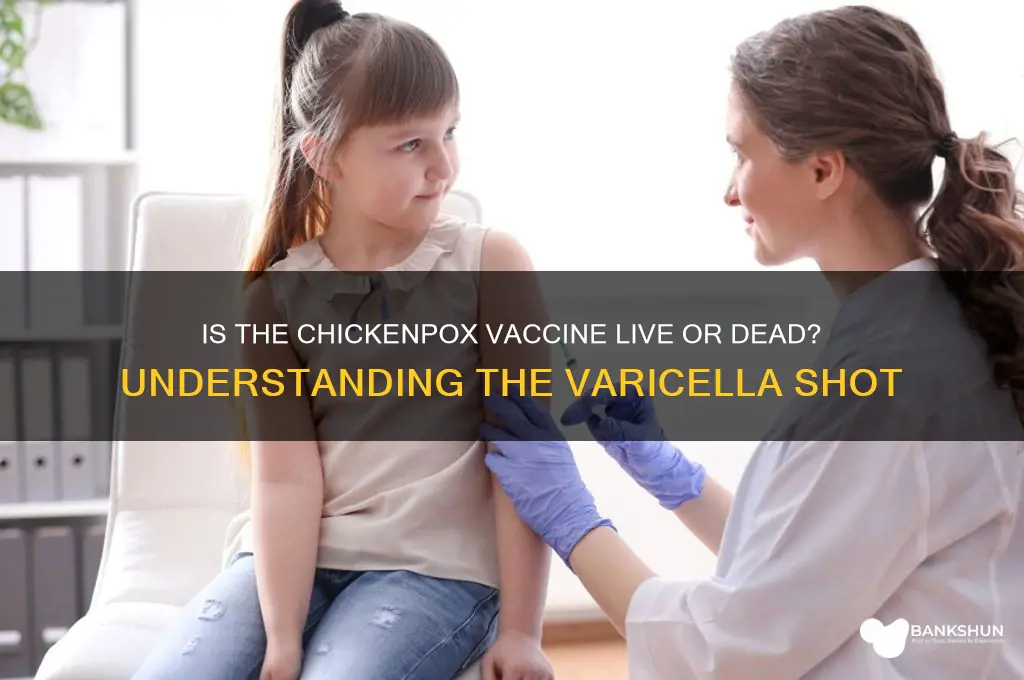 is chicken pox vaccine live or dead