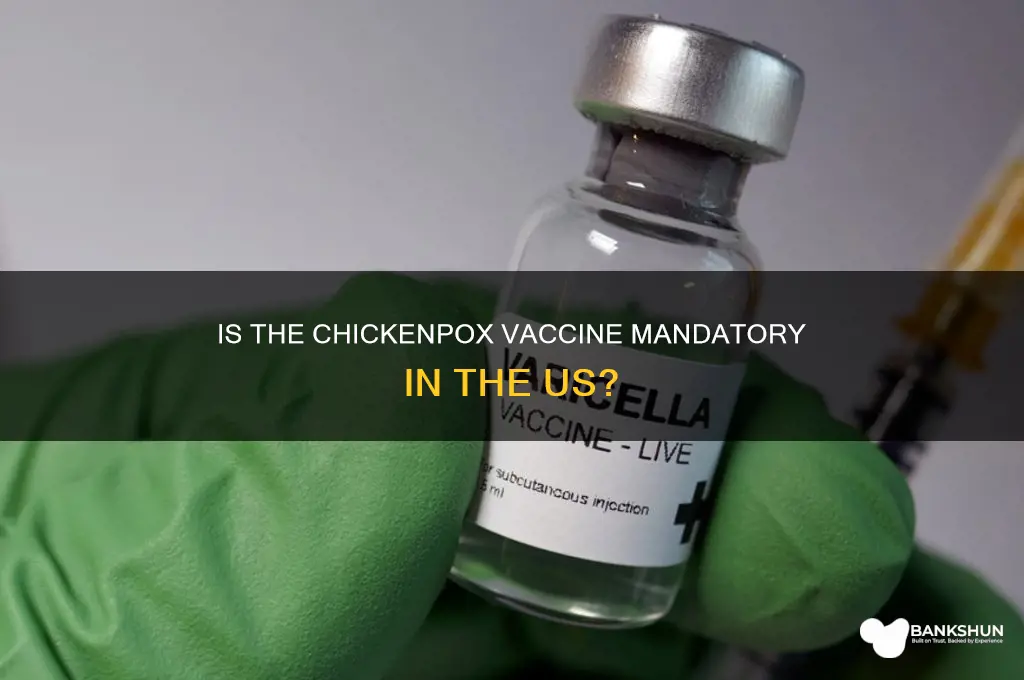 is chickenpox vaccine mandatory in the us