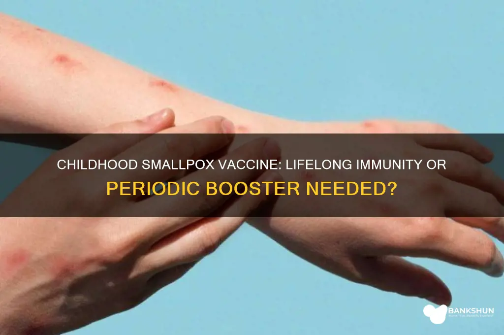 is childhood smallpox vaccine good for life