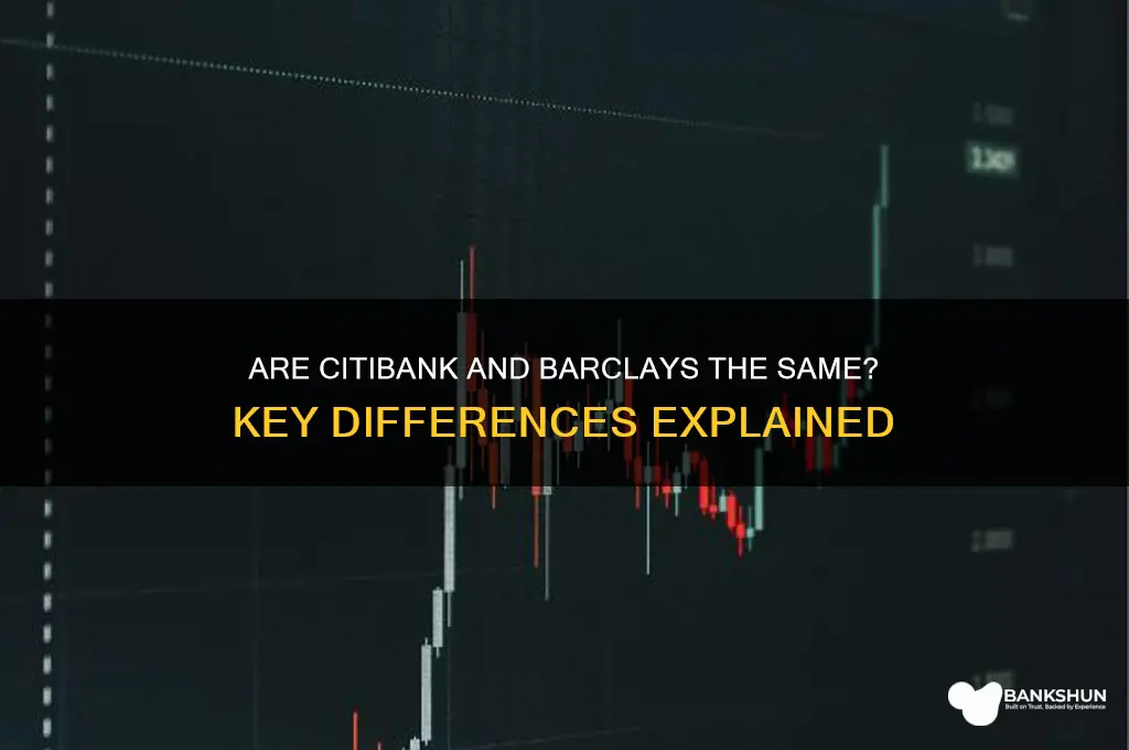 is citi bank and barclays the same