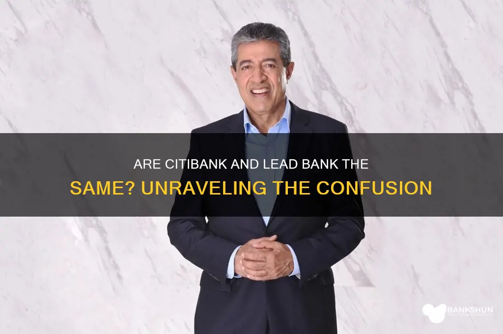 is citibank and lead bank the same