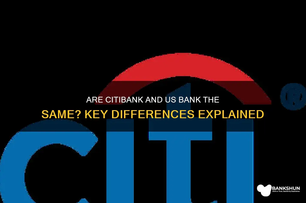 is citibank and us bank the same