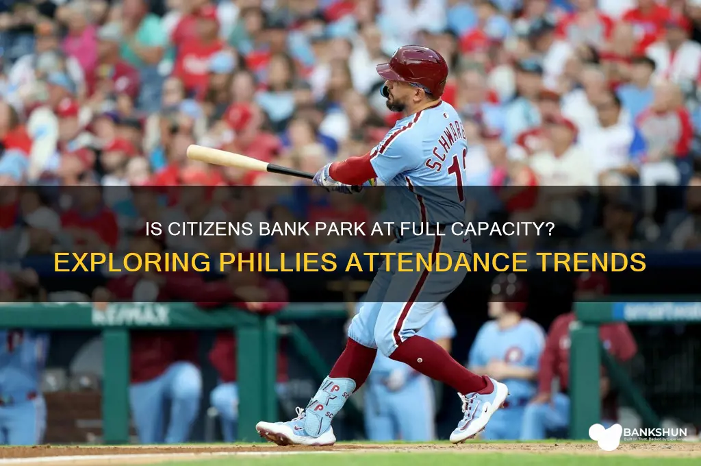 is citizens bank park at full capacity