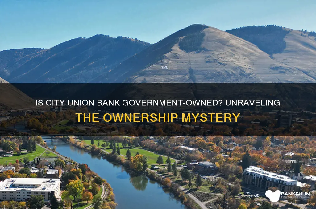 is city union bank a government bank