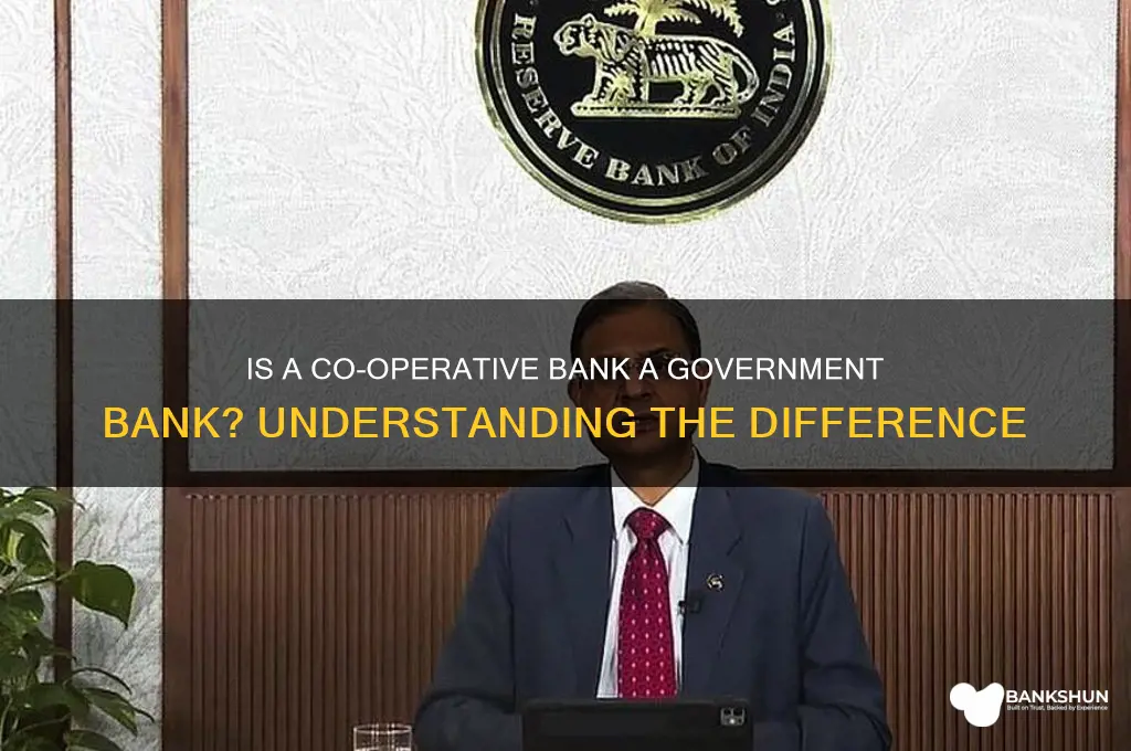 is co operative bank is government bank