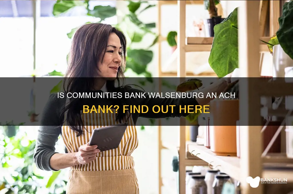 is communites bank walsenburg an ach bank