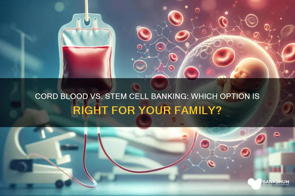 is cord blood vs stem cell banking