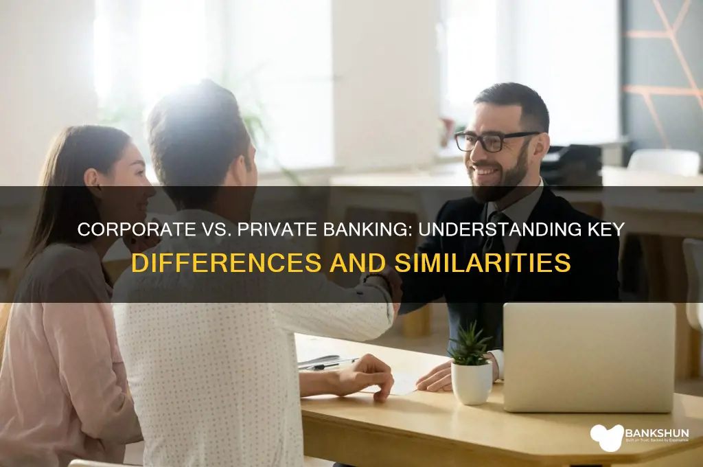 is corporate banking same with private banking