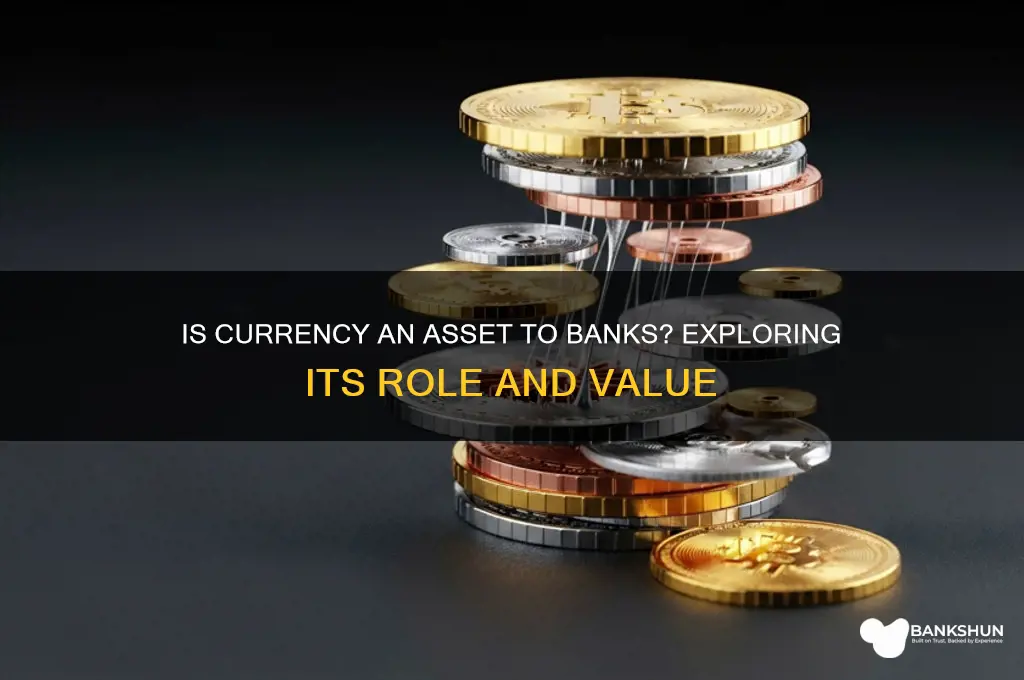 is currency an asset to a bank
