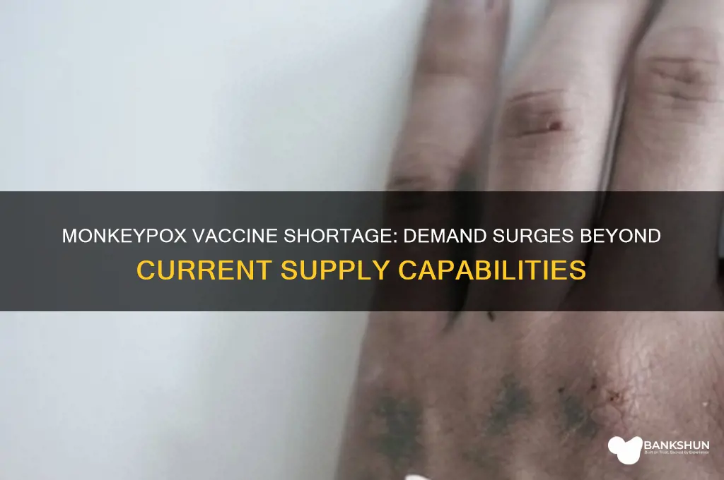 is demand for monkeypox vaccines outstripping supply
