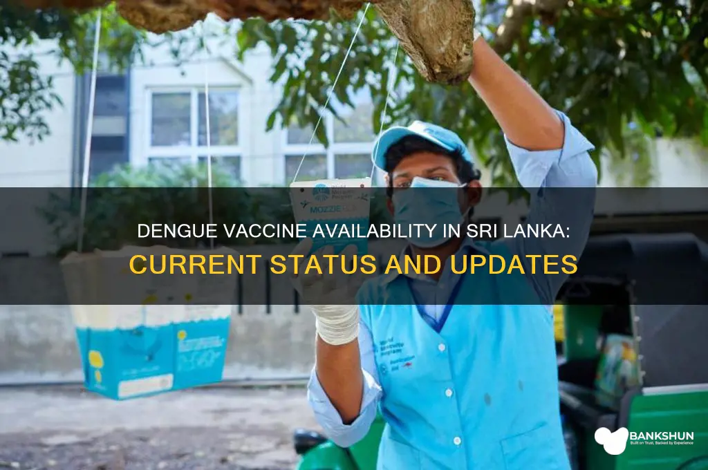 is dengue vaccine available in sri lanka