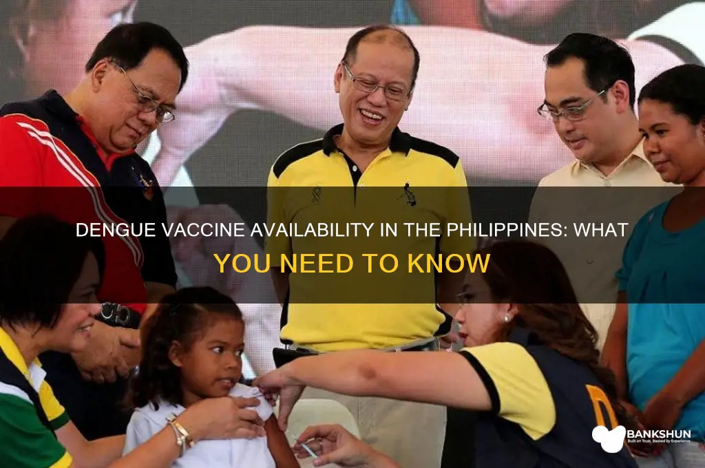 is dengue vaccine available in the philippines