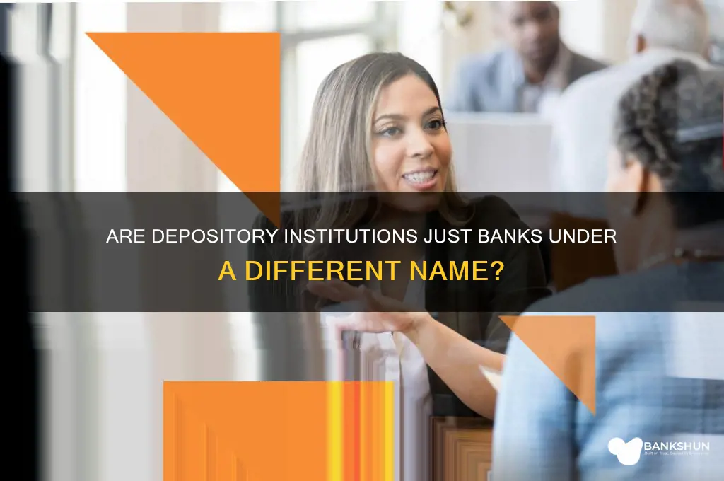is depository institution anothr name for bank