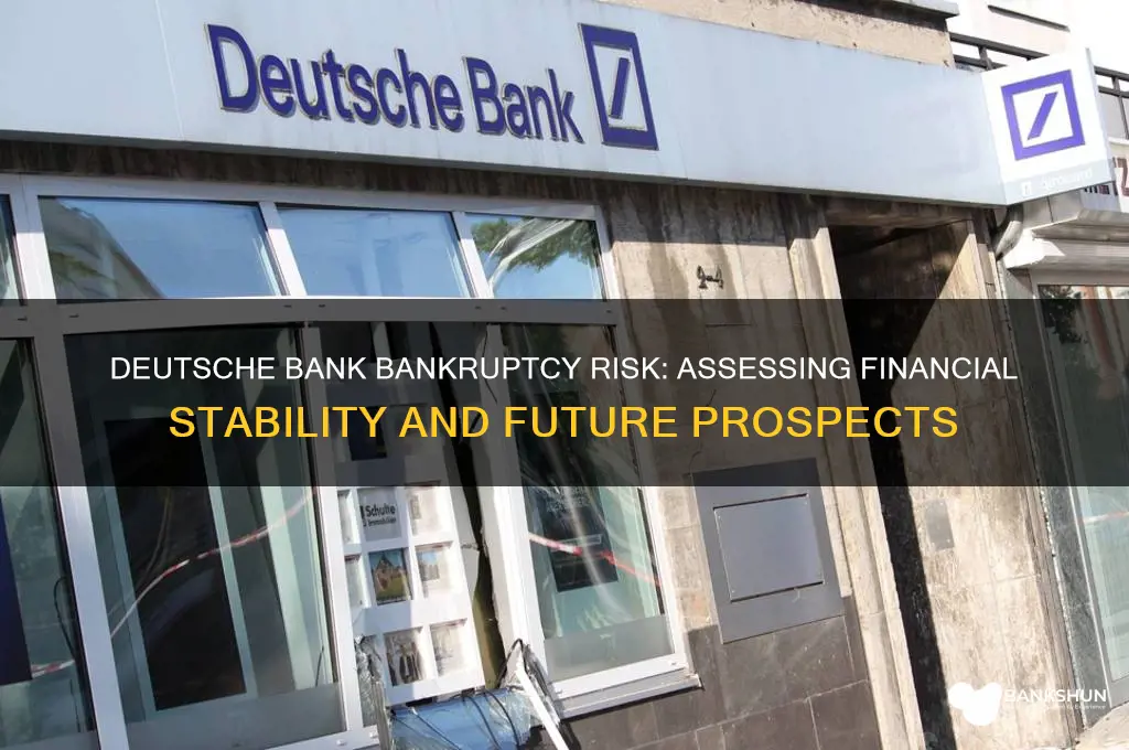 is deutsche bank in danger of bankruptcy