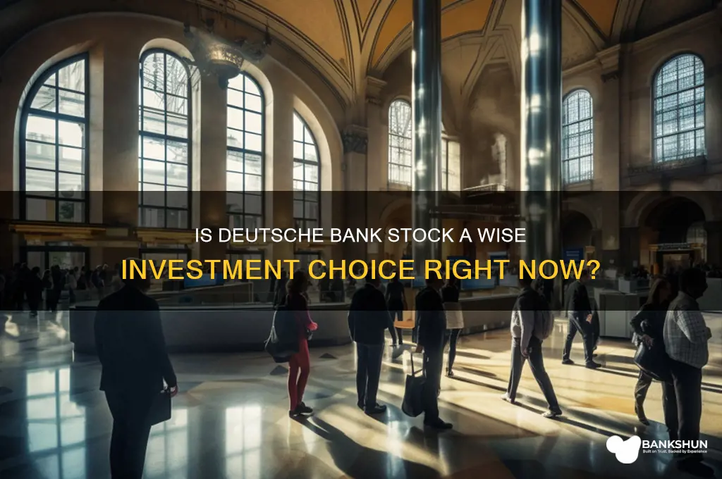 is deutsche bank stock a good buy