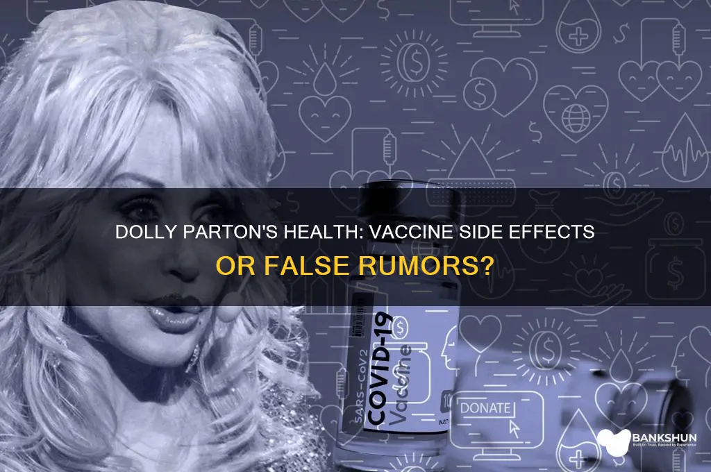 is dolly parton sick from the vaccine