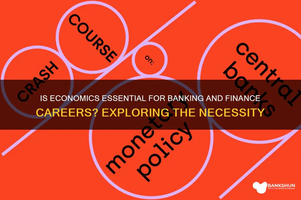 is economics compulsory for banking and finance