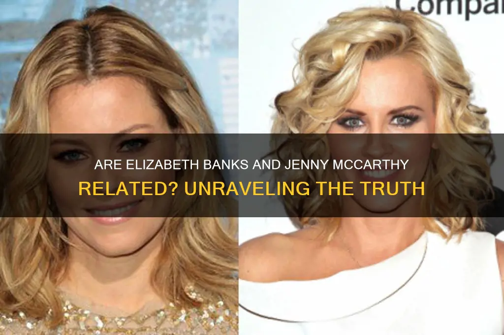 is elizabeth banks related to jenny mcarthy