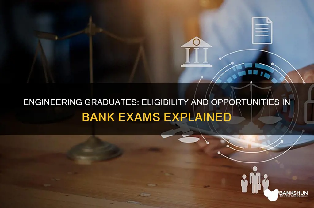 is engineering student eligible for bank exams