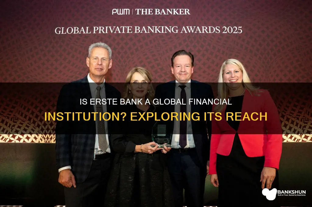 is erste bank an international financial institution