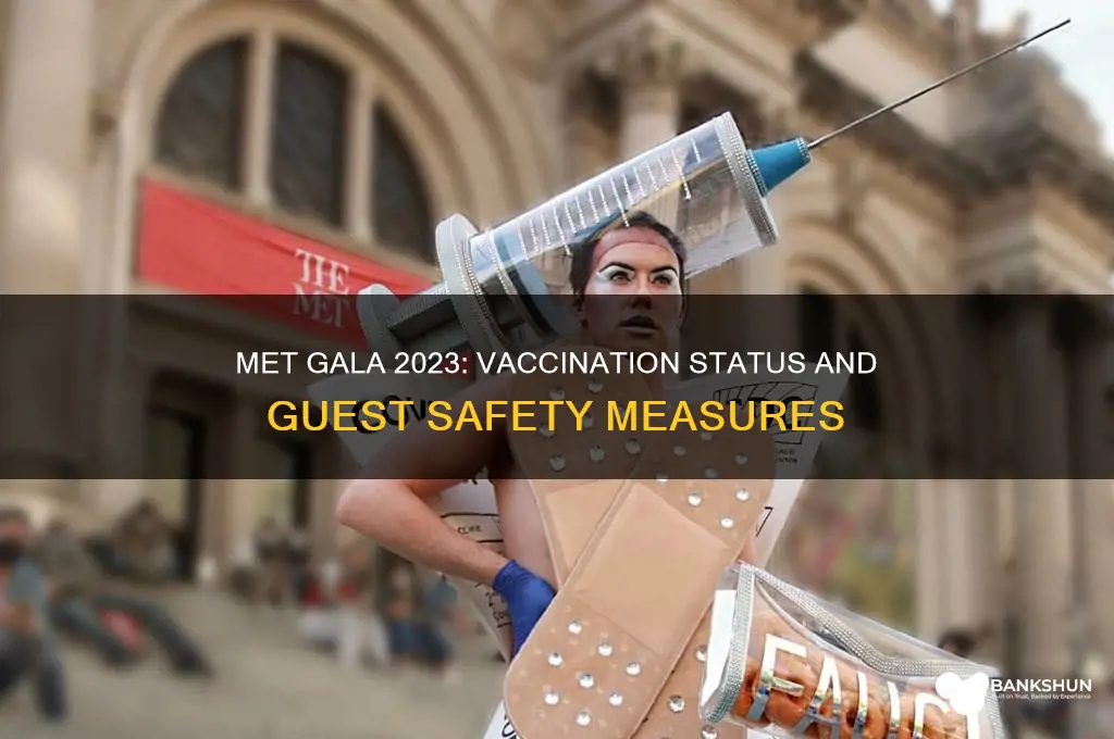 is everyone at the met gala vaccinated