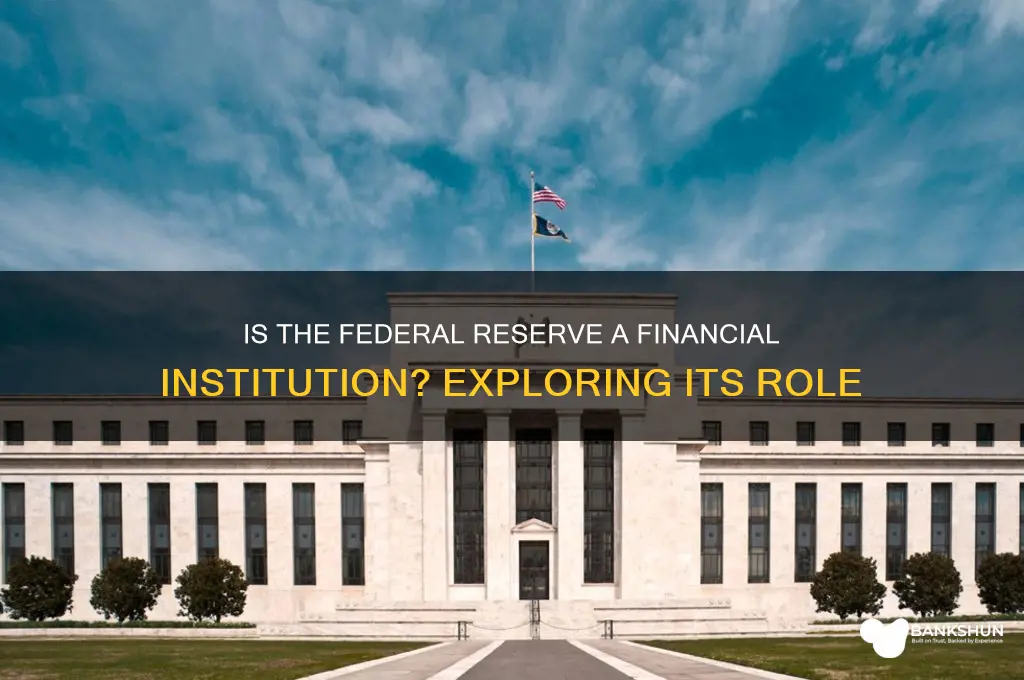 is federal reserve bank a financial institution
