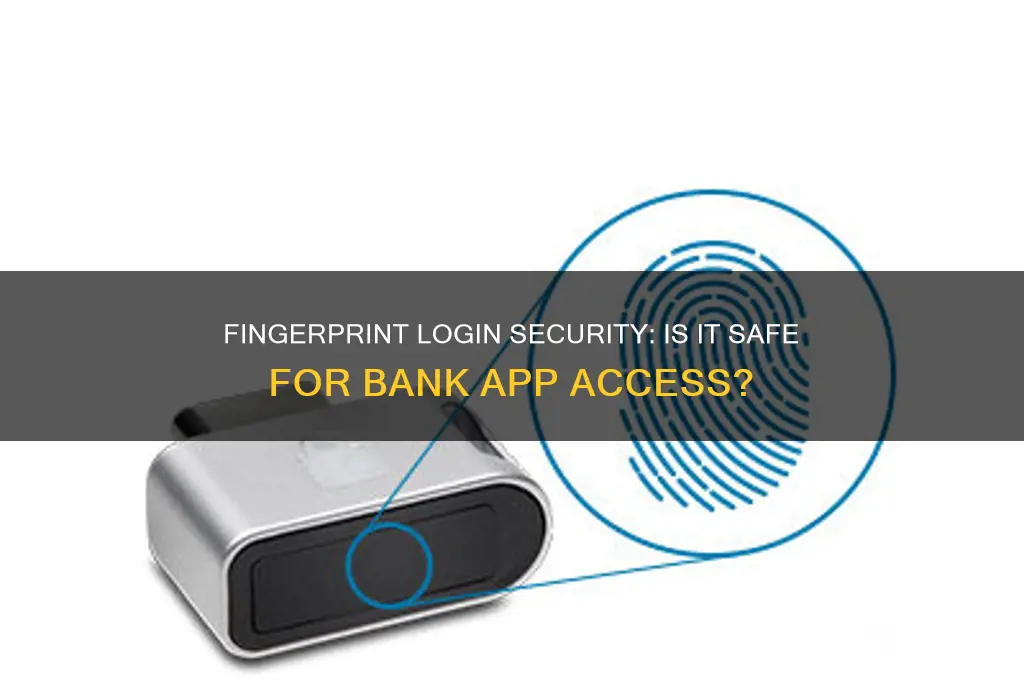 is fingerprint login safe on bank apps