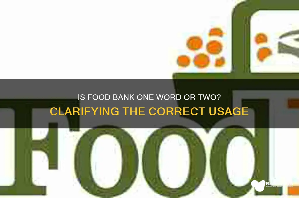 is food bank one word or two