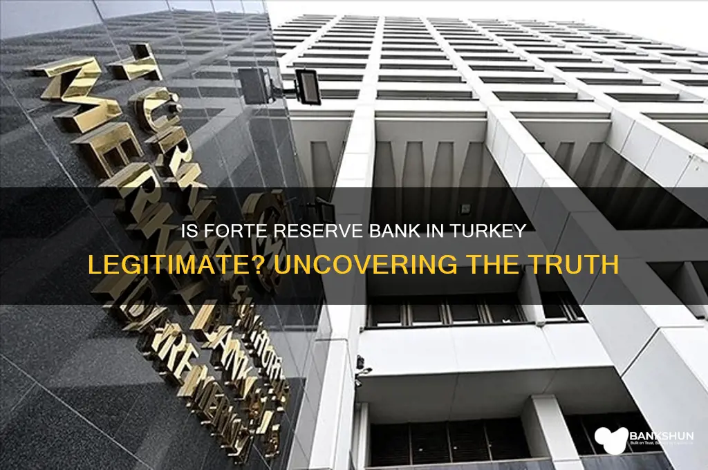is forte reserve bank in turkey real