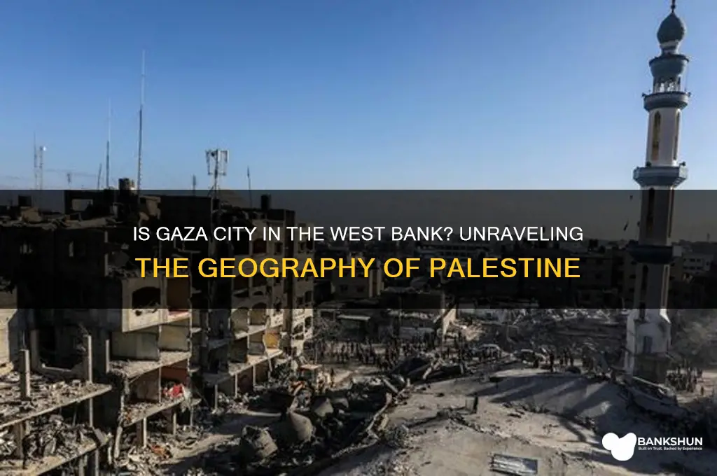 is gaza city in the west bank