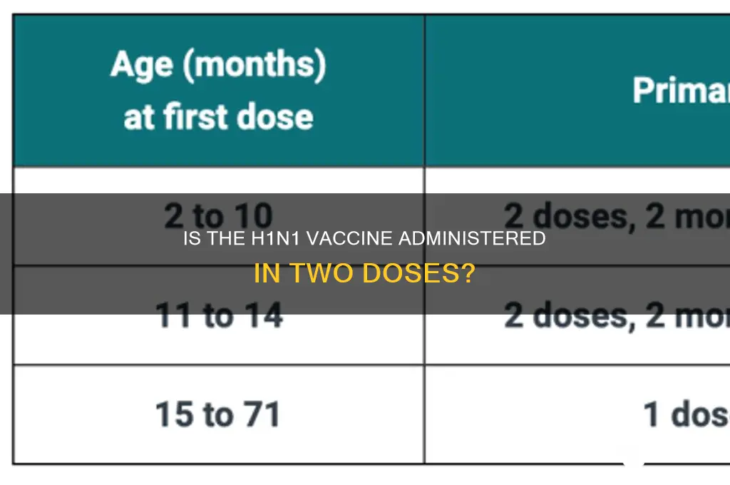 is h1n1 vaccine a two shot process