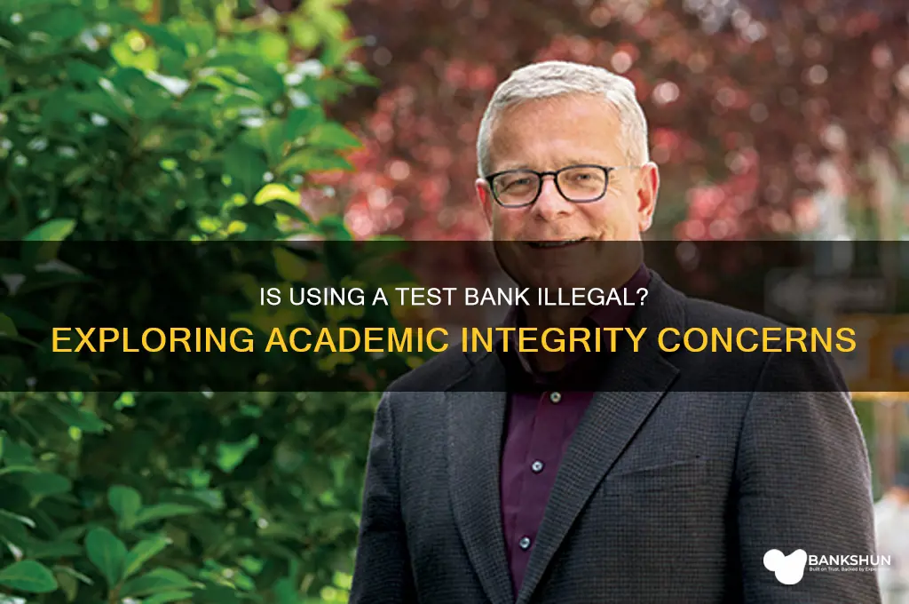 is having a test bank a crime