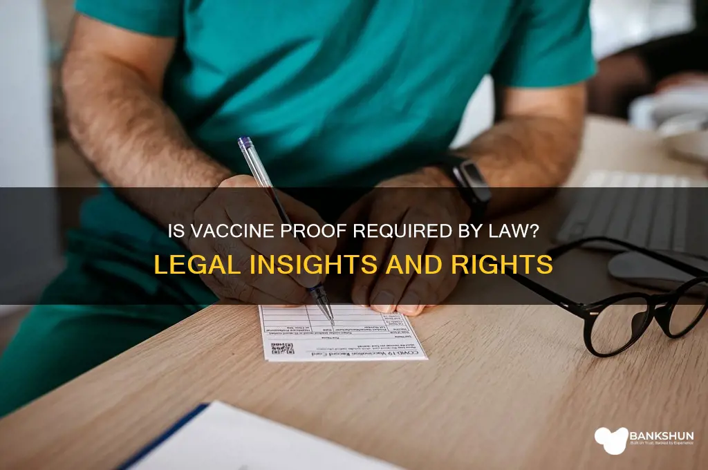 is having to show your vaccine illegal