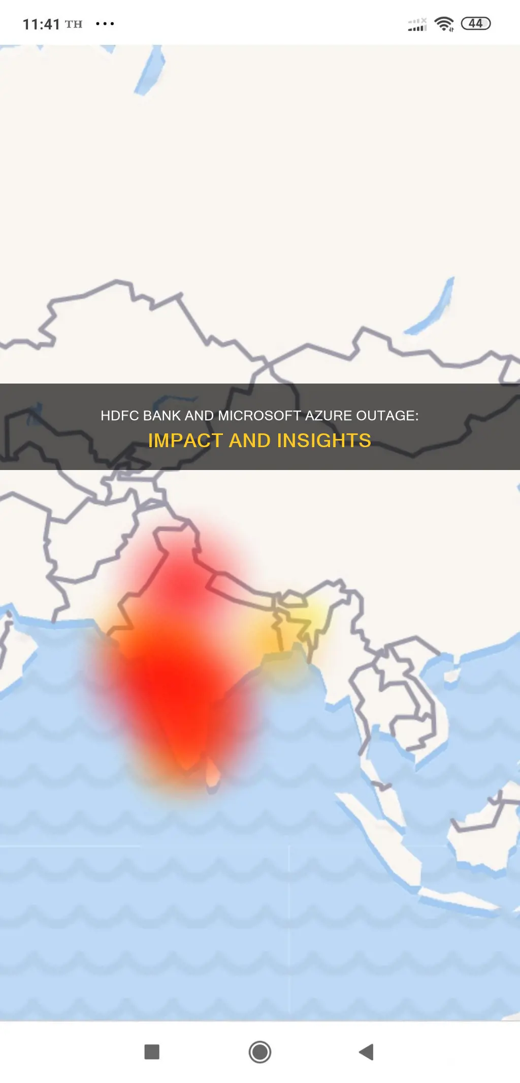 is hdfc bank affected with microsoft outage