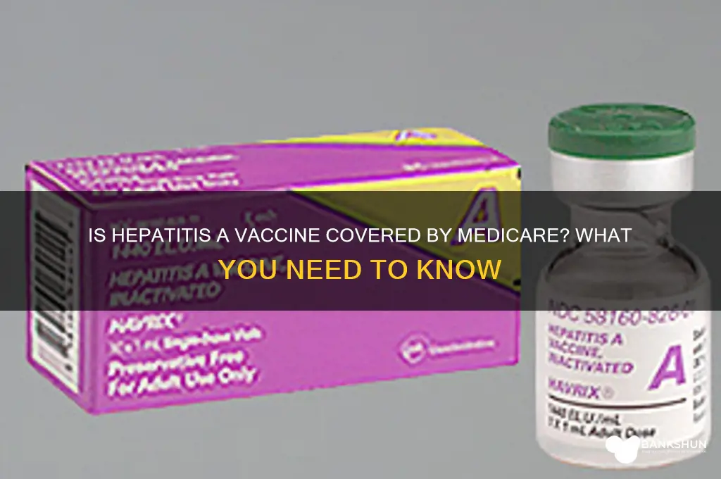 is hep a vaccine covered by medicare