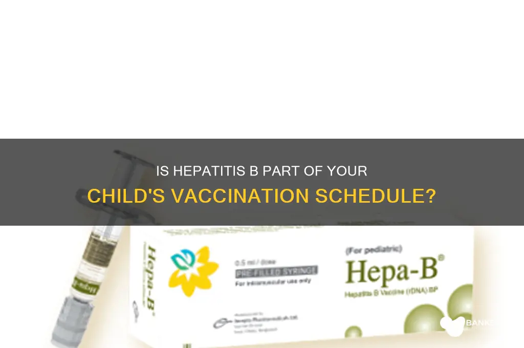 is hep b included in childhood vaccine