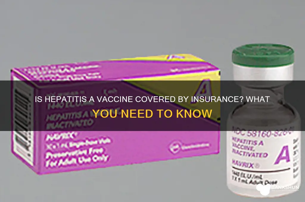 is hepatits a vaccine covered by insurance