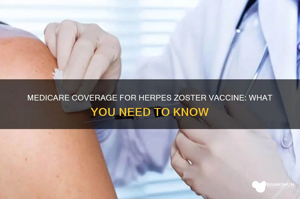 is herpes zoster vaccine covered by medicare