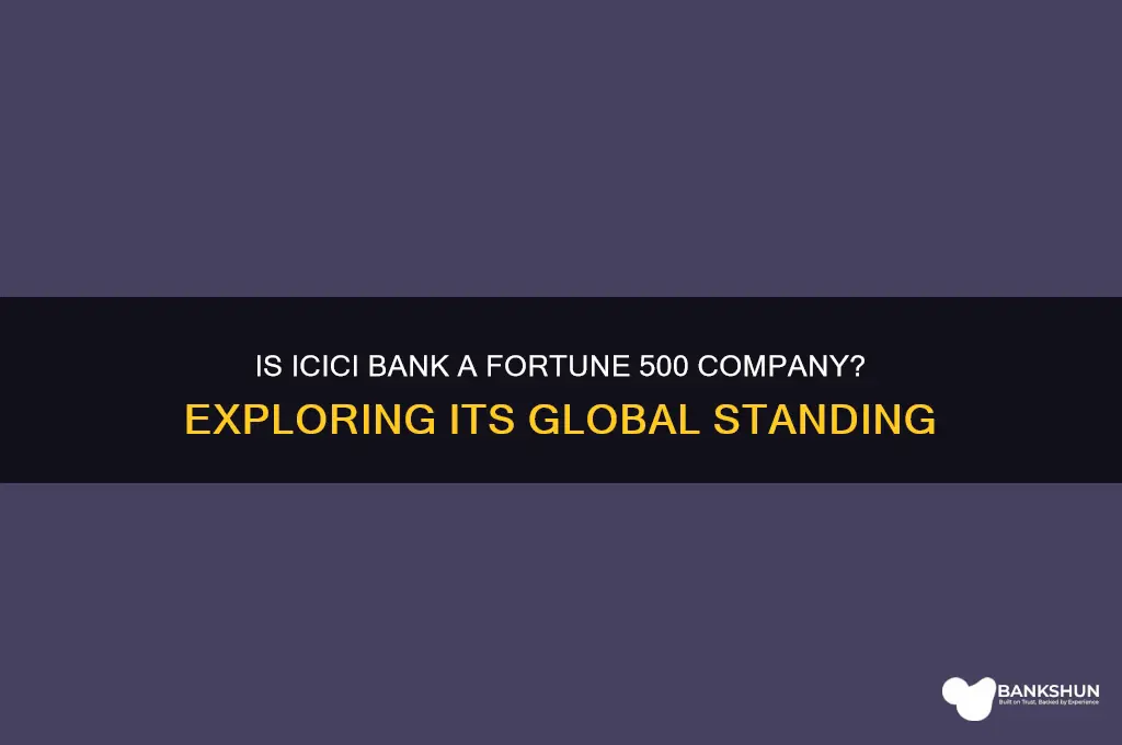 is icici bank a fortune 500 company