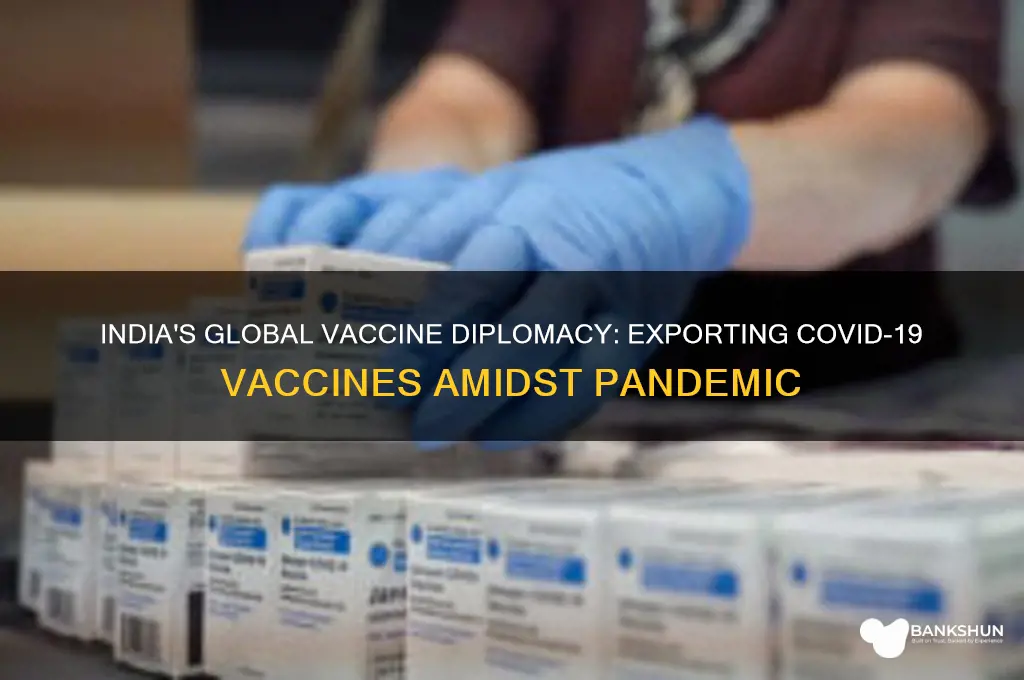 is india selling vaccine to other countries