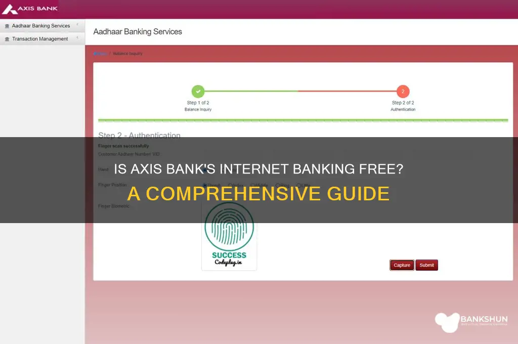 is internet banking free in axis bank