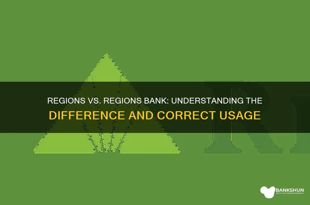 is it called regions or regions bank