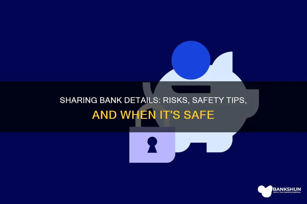 is it dangerous to give bank details