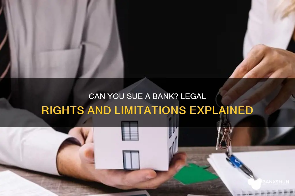 is it legal to sue a bank